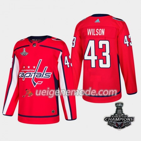 Herren Eishockey Washington Capitals Trikot Nicklas Backstrom 43 2018 Stanley Cup Champions Adidas Rot Authentic
